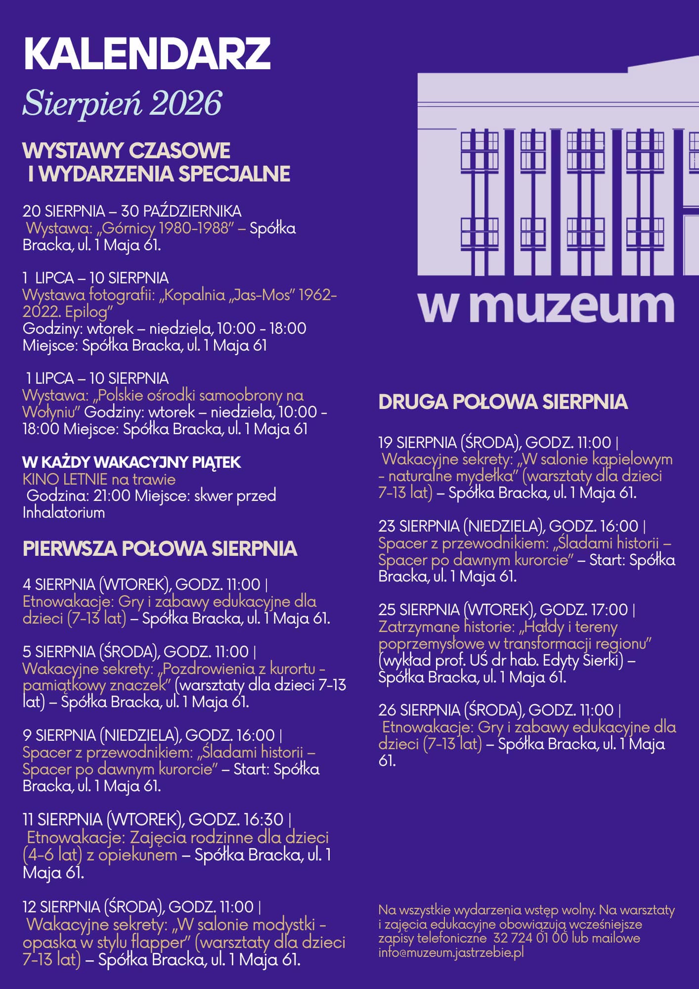 Okładka informatora muzealnego — czerwiec 2026