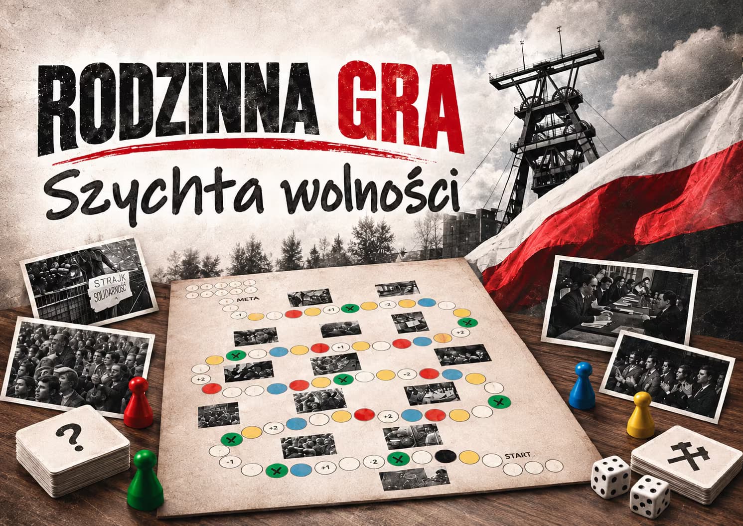 Rodzinna gra edukacyjna - „Szychta wolności. Jastrzębie-Zdrój 1980 - 1988”